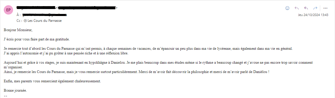 Élève de la prépa Sciences Po Paris 2023